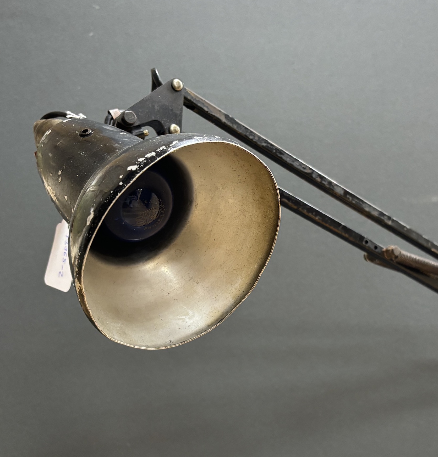 An anglepoise lamp (1208?) 100cm high